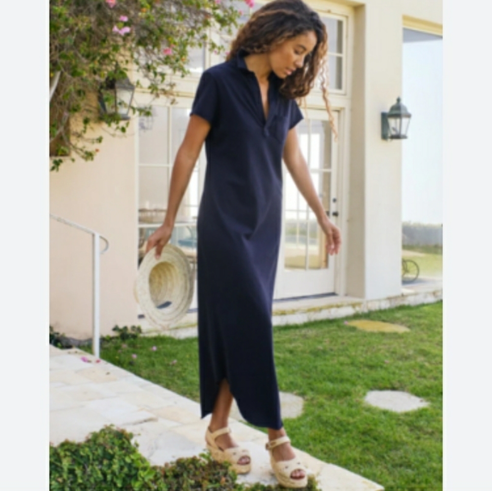 Tori Burch Perfect Polo maxi dress